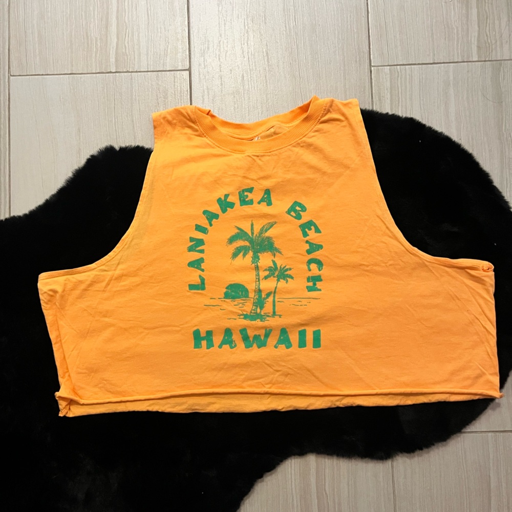 Orange Hawaii Graphic T-Shirt